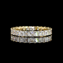 2.12 Cts 14k Yellow Gold Asscher Shape Eternity Band Eternity Band - Video