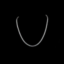 14.69 Cts 14k White Gold Round Shape Tennis Necklace - Video