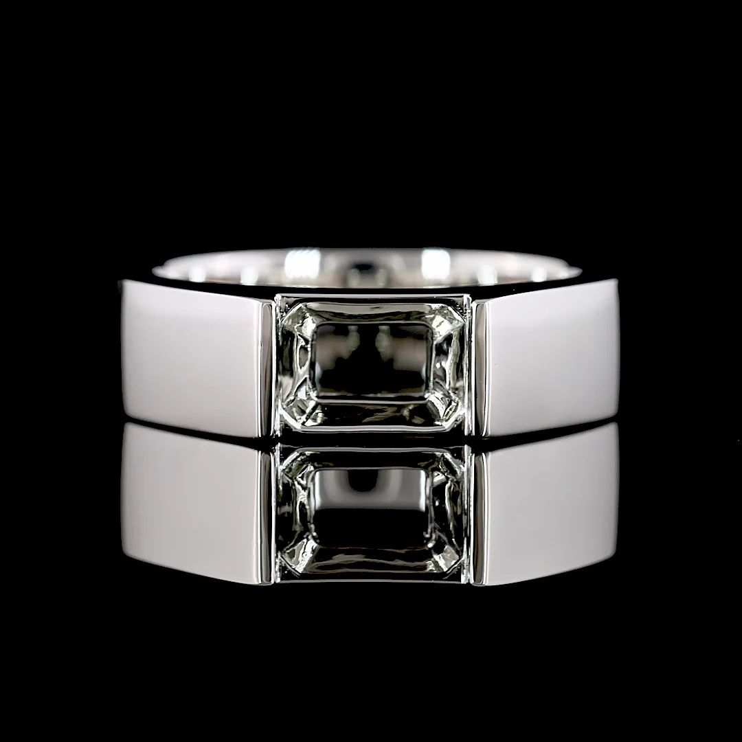 0 Cts Platinum Shape Solitaire Ring - Image 3