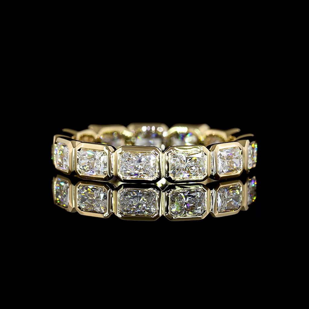 2.11 Cts 14k Yellow Gold Radiant Shape Eternity Band Eternity Band - Video