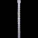 2.66 Cts 14k White Gold Round Shape Hoops Earring - Image 2