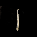 7.09 Cts 14k Yellow Gold Emerald Shape Tennis Bracelet - Image 3