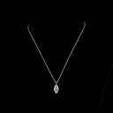 2.71 Cts 14k White Gold Marquise Shape Solitaire Pendant - Video