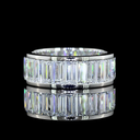 6.5 Cts Platinum Baguette Shape Eternity Band Eternity Band - Video