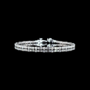 4.12 Cts 14k White Gold Mix Shape Tennis Bracelet - Video