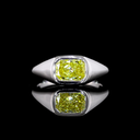 0.82 Cts 14k White Gold Radiant Shape Solitaire Ring - Video
