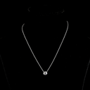 1.5 Cts 14k White Gold Octagon Shape Solitaire Pendant - Video