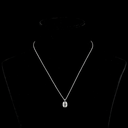2.44 Cts 14k White Gold Antique Cushion Shape Solitaire Pendant - Video