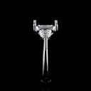 2.51 Cts 14k White Gold Emerald Shape 3 Stones Ring - Image 4