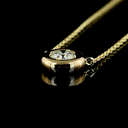 0.26 Cts 14k Yellow Gold Round Shape Solitaire Pendant - Image 4