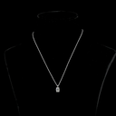 1.61 Cts 14k White Gold Radiant Shape Solitaire Pendant - Video