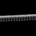7.06 Cts 14k White Gold Emerald Shape Tennis Bracelet - Image 4