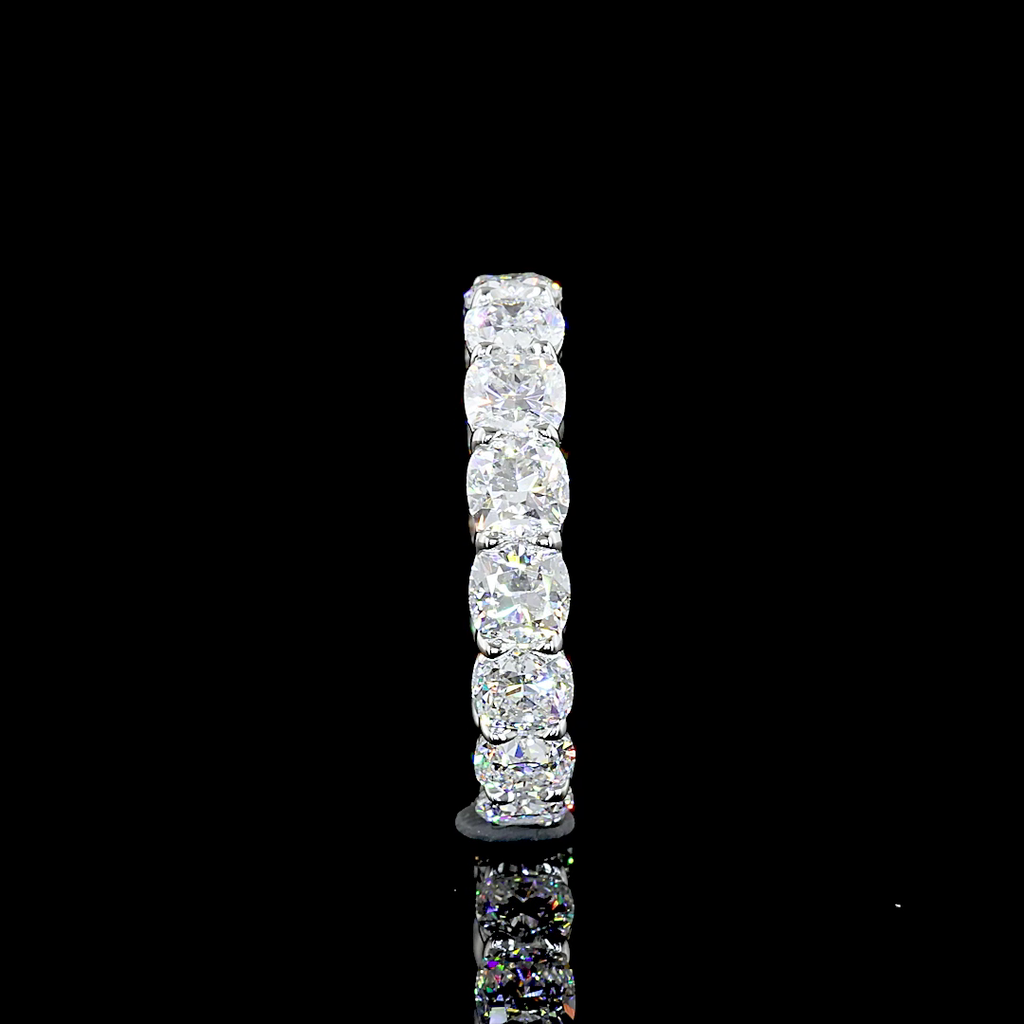 5.03 Cts Platinum Square Cushion Brilliant Shape Eternity Band Eternity Band - Image 2