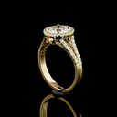 2.02 Cts 14k Yellow Gold Round Shape Split Shank Ring - Image 3
