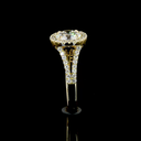 2.02 Cts 14k Yellow Gold Round Shape Split Shank Ring - Image 4