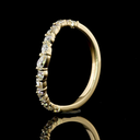 0.46 Cts 14k Yellow Gold Mix Shape Half Eternity Eternity Band - Image 4