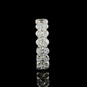 5.02 Cts 14k White Gold Oval Shape Eternity Band Eternity Band - Image 3