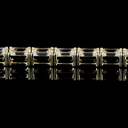 6.98 Cts 14k Yellow Gold Emerald Shape Tennis Bracelet - Image 3