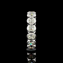 3.65 Cts 14k White Gold Antique Cushion Shape Eternity Band Eternity Band - Image 3