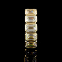 8.12 Cts 18k Yellow Gold Emerald Shape Eternity Band Eternity Band - Image 3