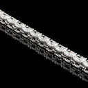 10.04 Cts 14k White Gold Oval Shape Tennis Necklace - Image 4