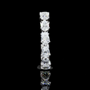 2.05 Cts 14k White Gold Pear Shape Eternity Band Eternity Band - Image 3