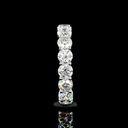 1.98 Cts 14k White Gold Round Shape Half Eternity Eternity Band - Image 3