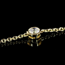 2.02 Cts 18k Yellow Gold Round Shape Station Necklace - Image 4