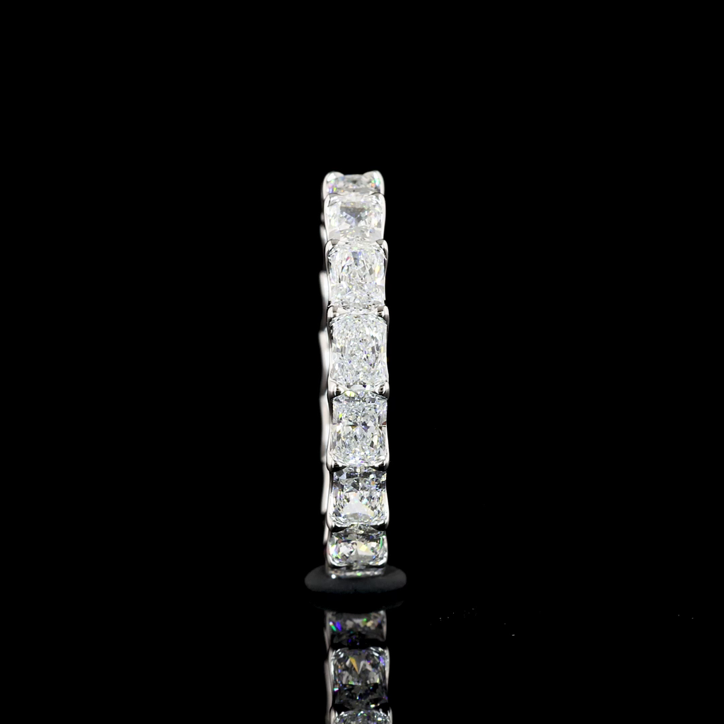 2.41 Cts 14k White Gold Radiant Shape Eternity Band Eternity Band - Image 3