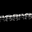 7.83 Cts 14k White Gold Mix Shape Tennis Bracelet - Image 4