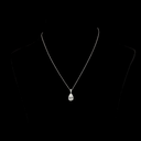 2.67 Cts 14k White Gold Pear Shape Pendant Pendant - Video