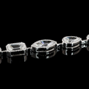 10.01 Cts 18k White Gold Mix Shape Tennis Bracelet - Image 3