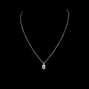 2.07 Cts 14k White Gold Antique Oval Shape Pendant Pendant - Video