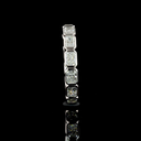 2.06 Cts 14k White Gold Radiant Shape Eternity Band Eternity Band - Image 3