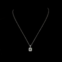 3.11 Cts 14k White Gold Antique Cushion Shape Pendant Pendant - Video
