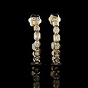 2.78 Cts 14k Yellow Gold Mix Shape C Hoops Earring - Video