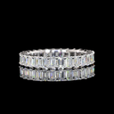 2.06 Cts 14k White Gold Emerald Shape Eternity Band Eternity Band - Video