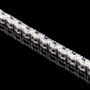 5.26 Cts 14k White Gold Oval Shape Tennis Bracelet - Image 2