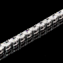 5.26 Cts 14k White Gold Oval Shape Tennis Bracelet - Image 3