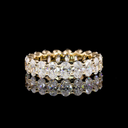 3.31 Cts 14k Yellow Gold Oval Shape Eternity Band Eternity Band - Video