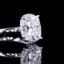 0.69 Cts 14k White Gold Round Shape 3/4 Band Eternity Band - Image 2