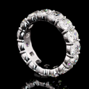 7.9 Cts 14k White Gold Antique Cushion Shape Eternity Band Eternity Band - Image 3