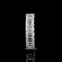 5.72 Cts 14k White Gold Emerald Shape Eternity Band Eternity Band - Image 4