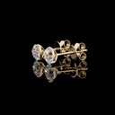 1.04 Cts 14k Yellow Gold Round Shape Martini Earring - Image 2
