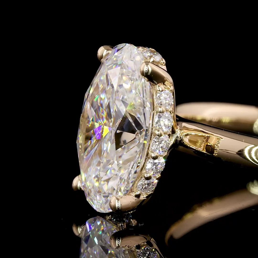 0.61 Cts 14k Yellow Gold Round Shape Eternity Band Eternity Band - Image 4