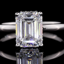 0.6 Cts 14k White Gold Round Shape Eternity Band Eternity Band - Image 3