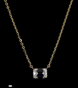 2.01 Cts 14k Yellow Gold Emerald Shape Solitaire Pendant - Video