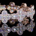 16.08 Cts 14k Rose Gold Round Shape Special Bracelet - Image 3