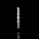 1.71 Cts 14k Yellow Gold Oval Shape Half Eternity Eternity Band - Image 3