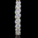 6.37 Cts 14k Yellow Gold Round Shape Hoops Earring - Image 3